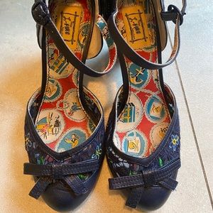 Miss L- Fire (Anthropologie) floral heels